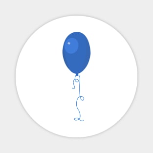 Single blue balloon Magnet